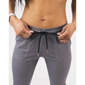 Zyia Active Gray Nylon Spandex Jogger Pants size XS